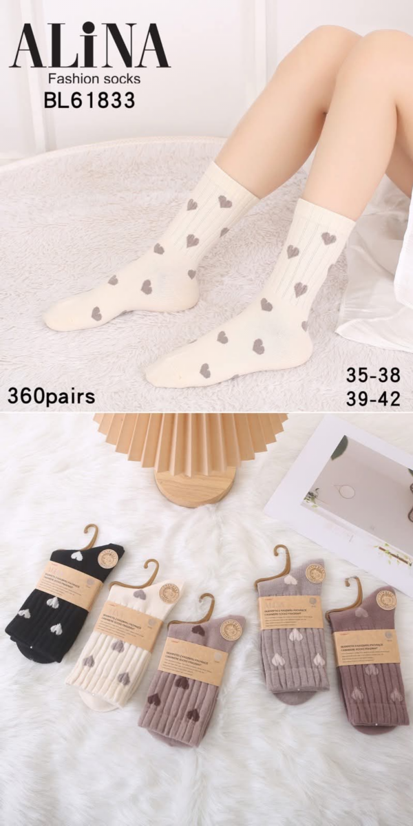 Skarpety damskie Roz 35-42, Mix kolor Paczka 40 szt